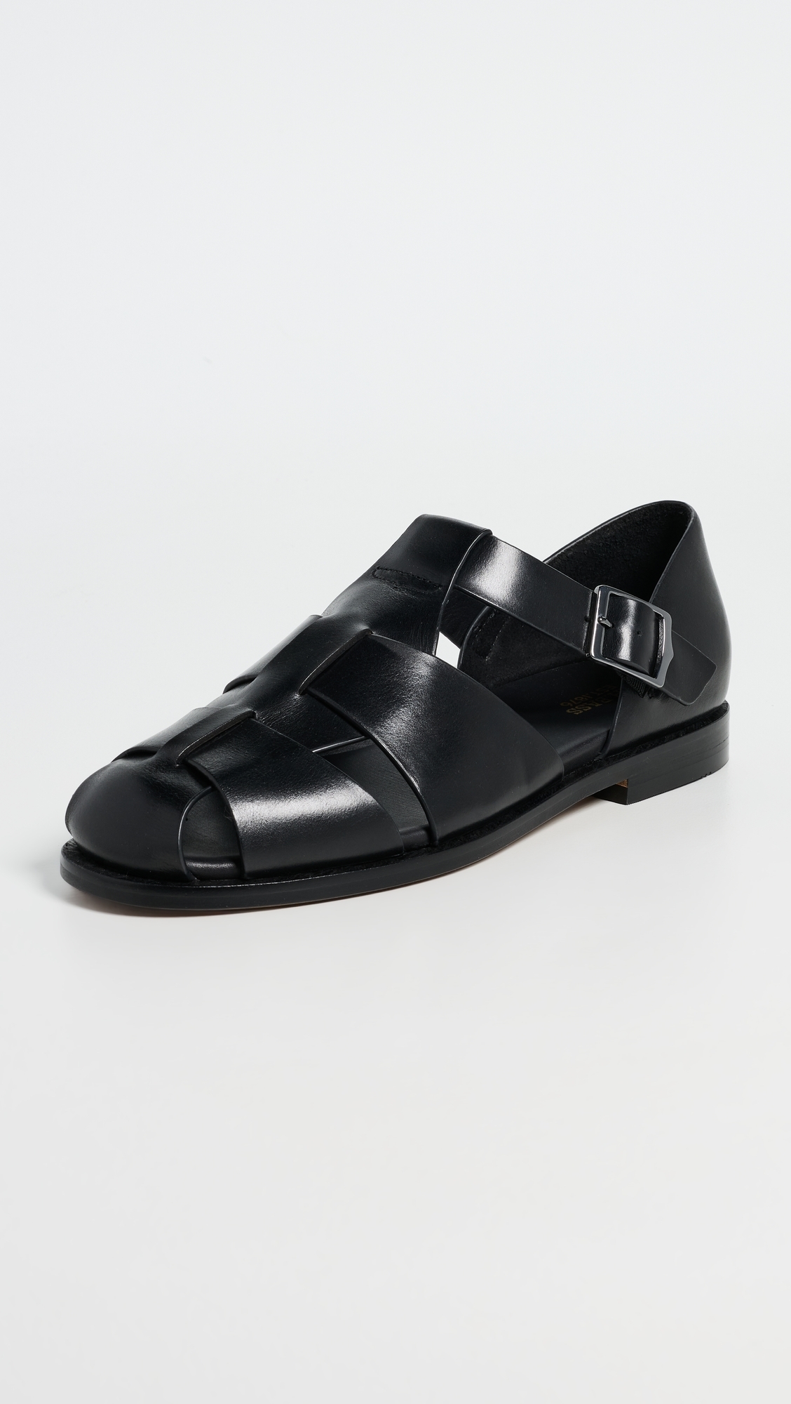 G. H. Bass Potter Leather Fisherman Sandals Black