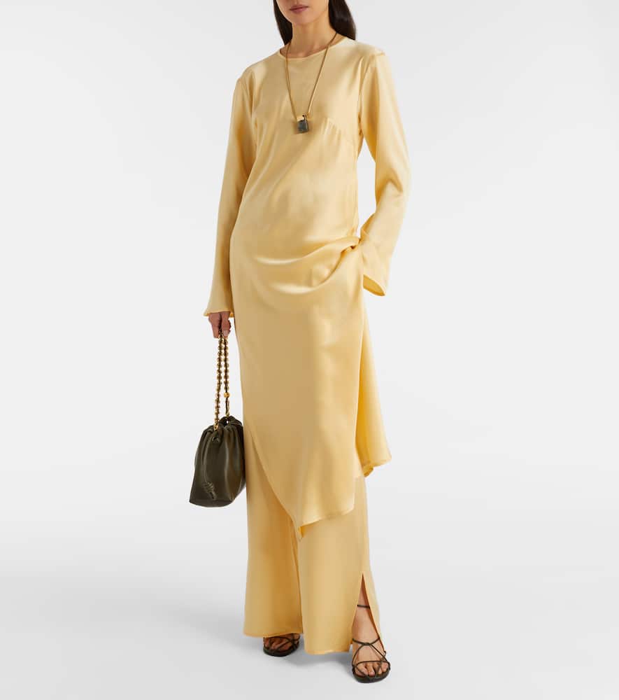Salina silk charmeuse midi dress