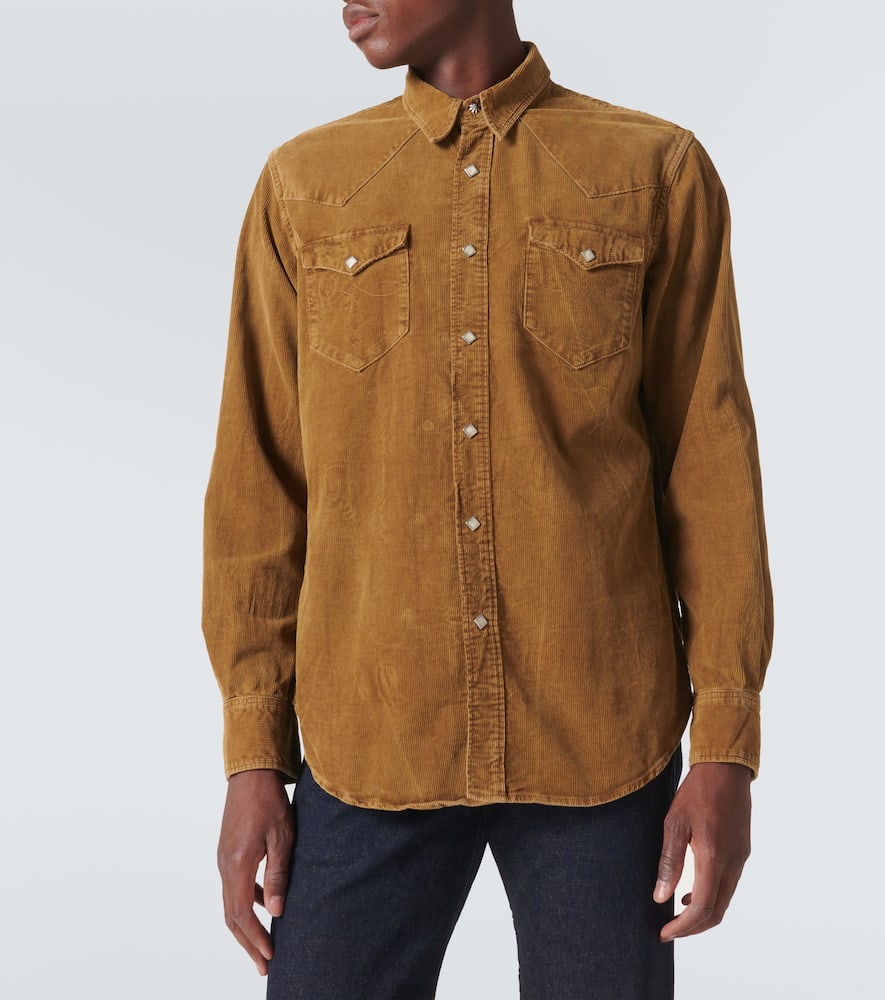 RRL Buffalo West cotton corduroy shirt