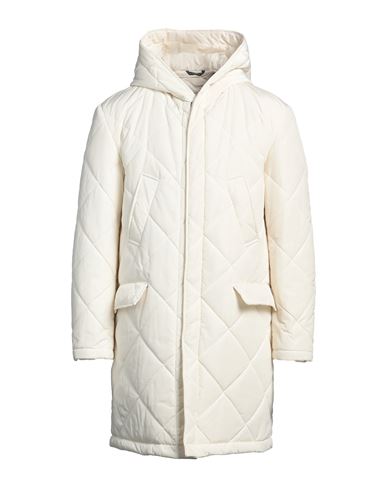 Daniele Alessandrini Man Puffer Ivory Size 38 Polyester