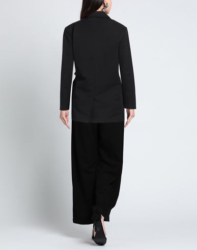Woman Blazer Black Size 10 Cotton, Linen