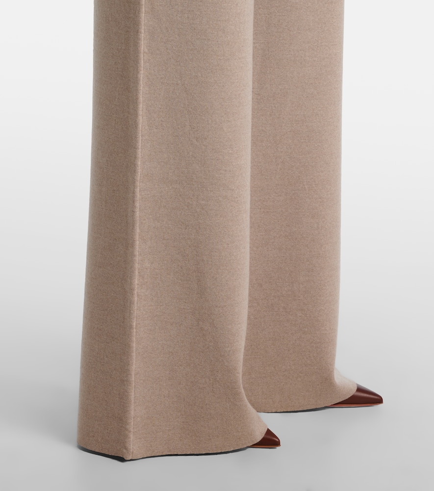 Wool wide-leg pants