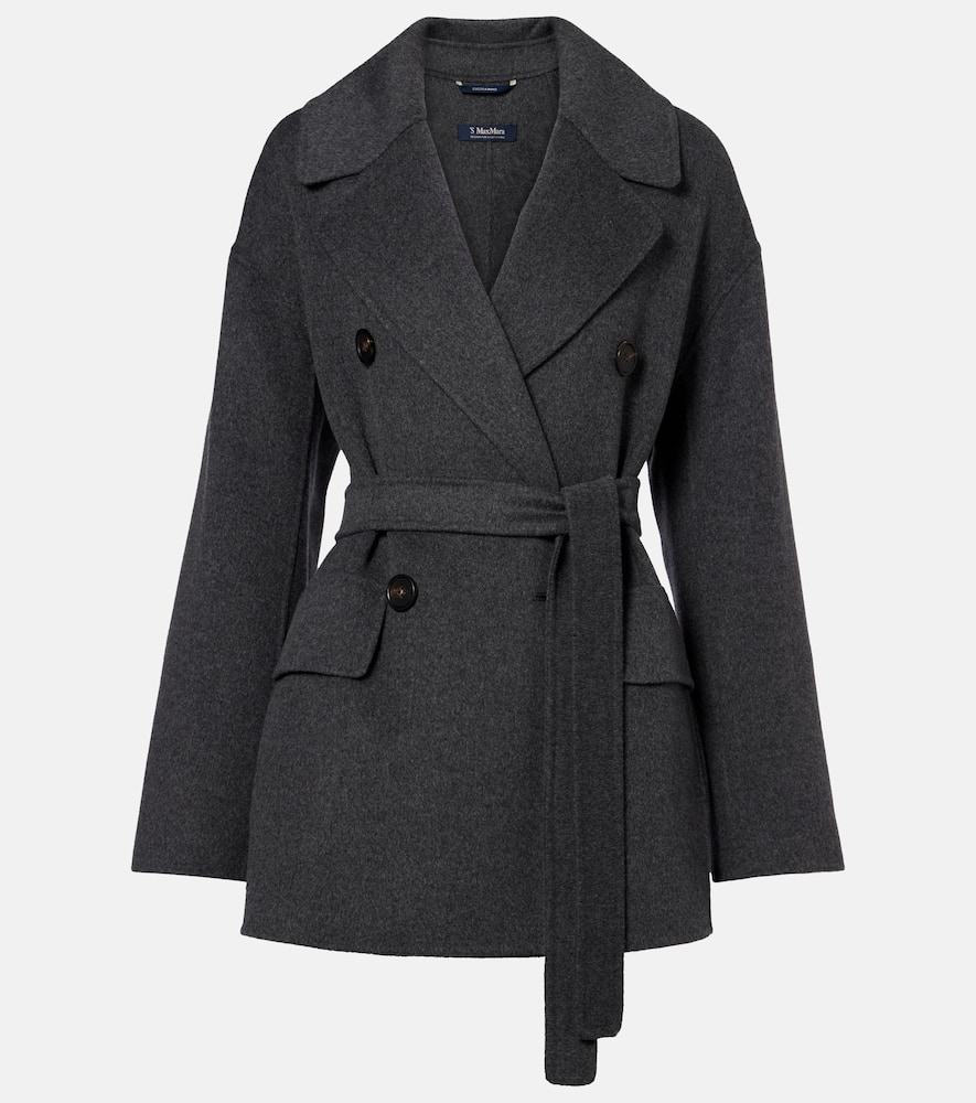 Ornella belted virgin wool coat