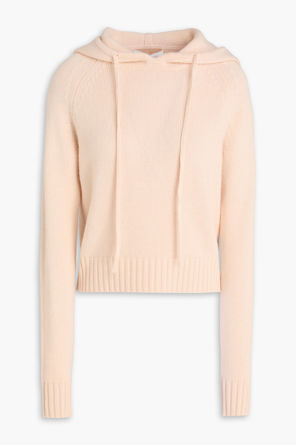 Wool and cashmere-blend hoodie - Pink - 1