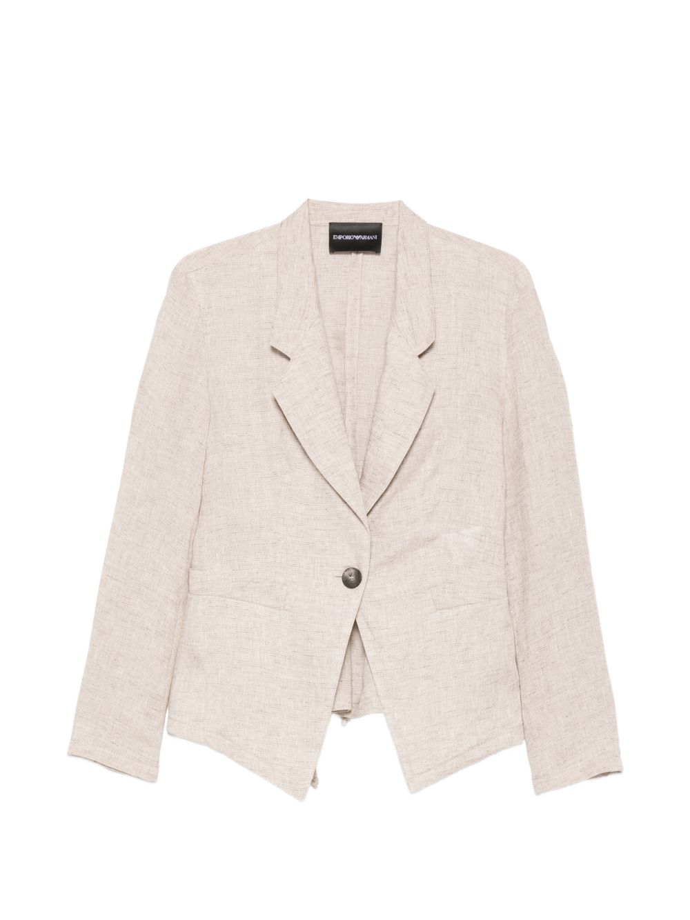 Linen single-breasted jacket