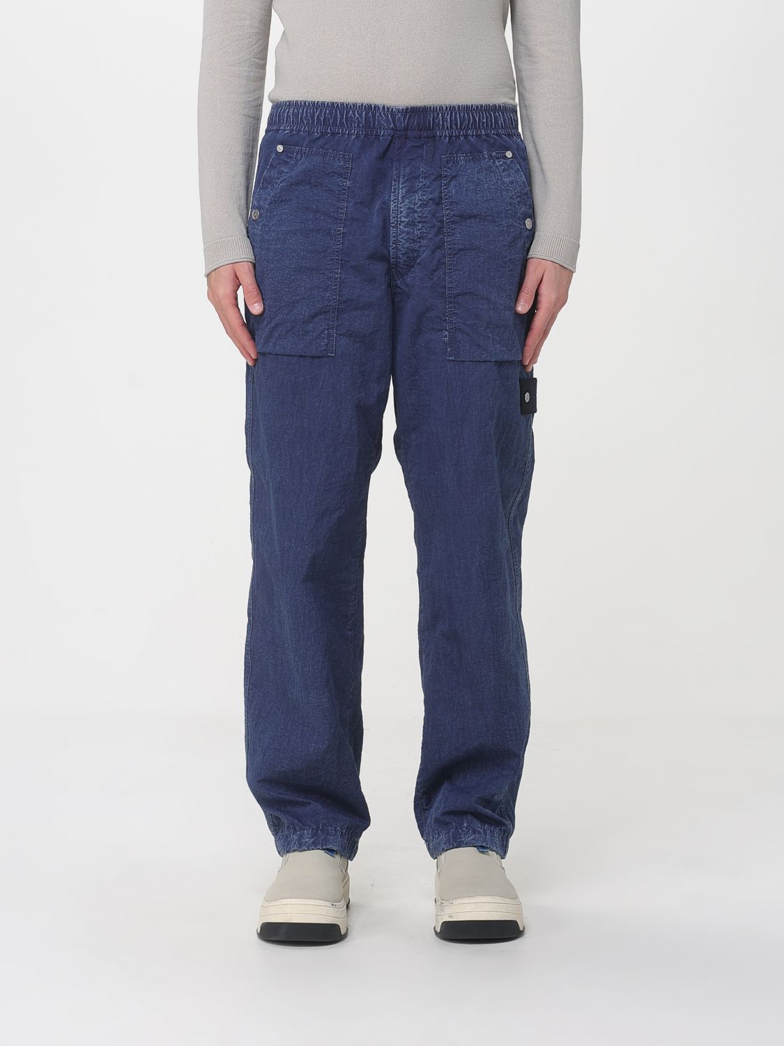 Pants Men color Denim