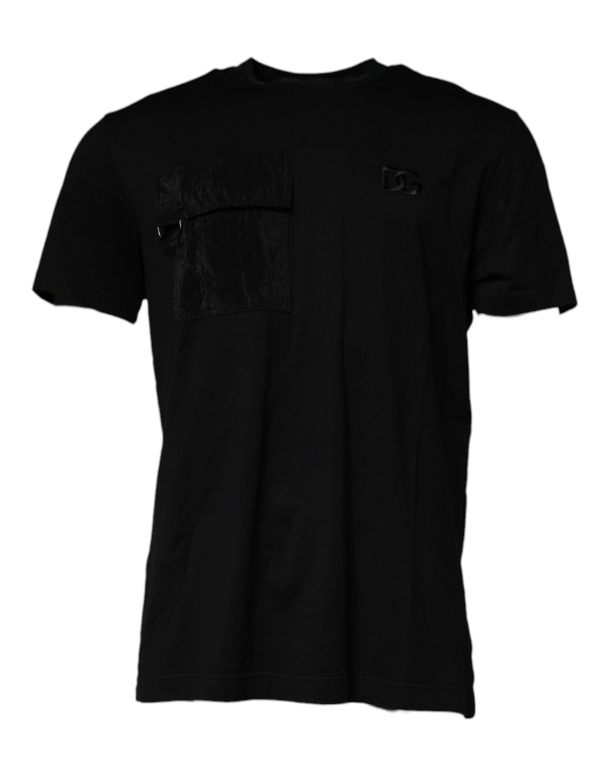 Logo-Detailed Crew Neck T-Shirt — Black