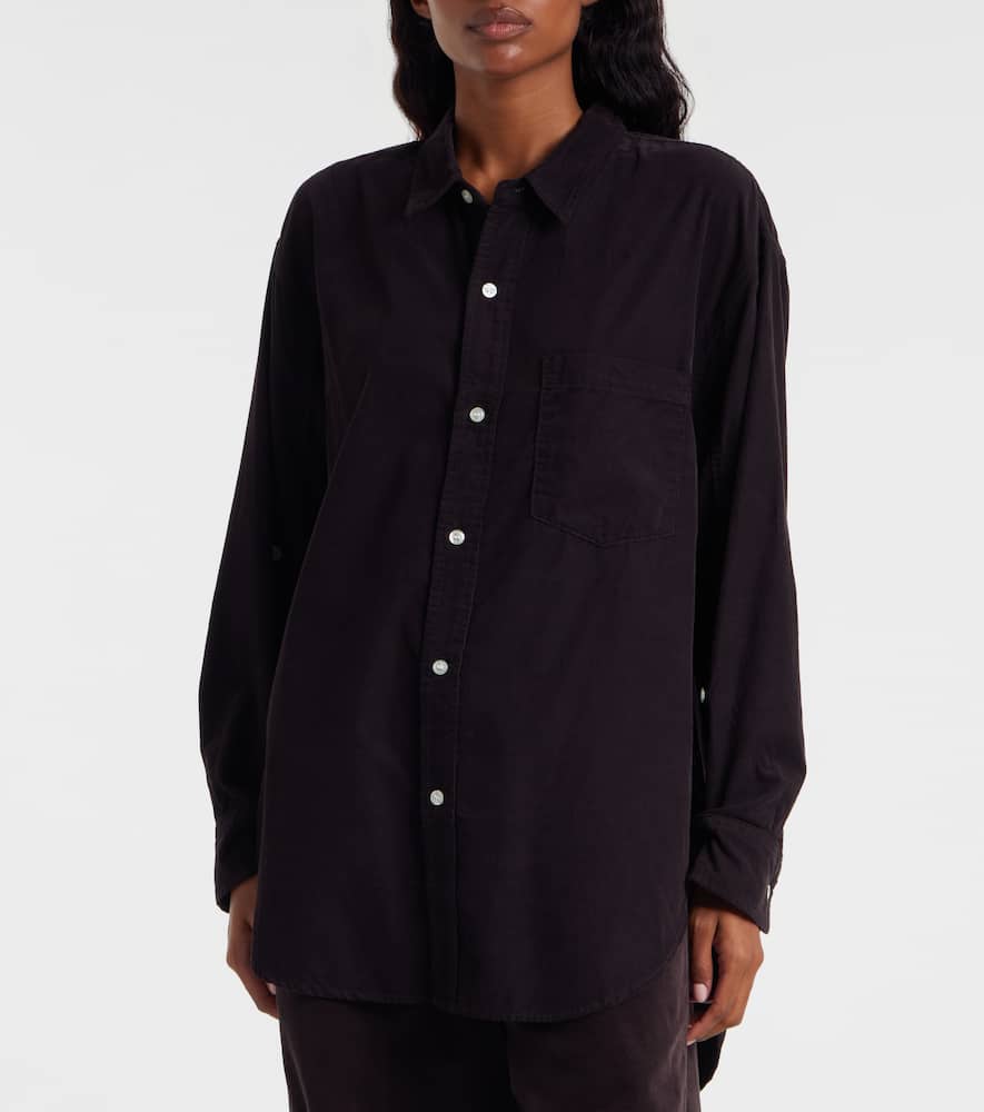 Oversized cotton corduroy shirt