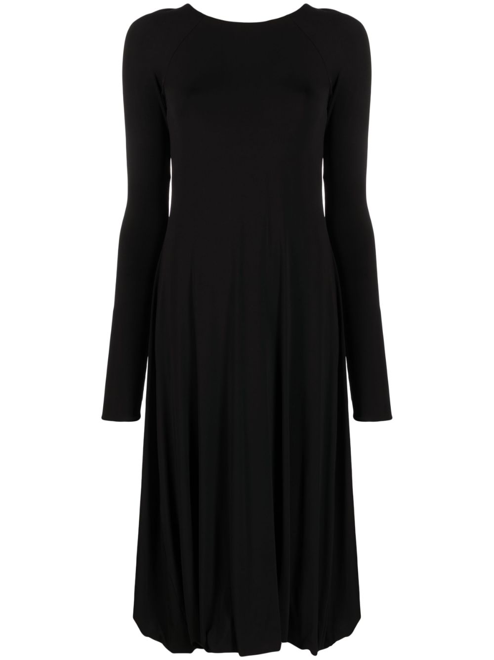 Open-back midi dress - Black