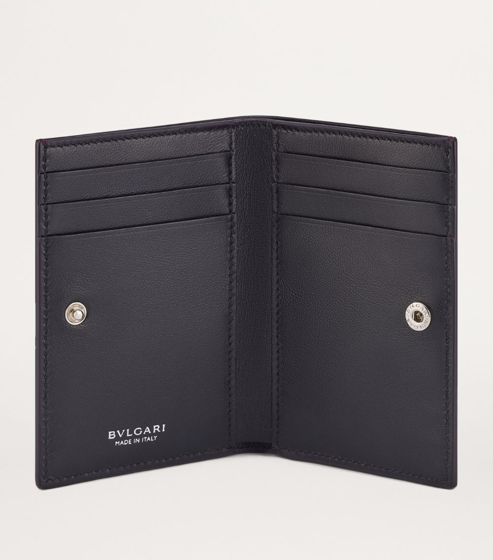 Snakeskin Serpenti Forever Folded Card Holder
