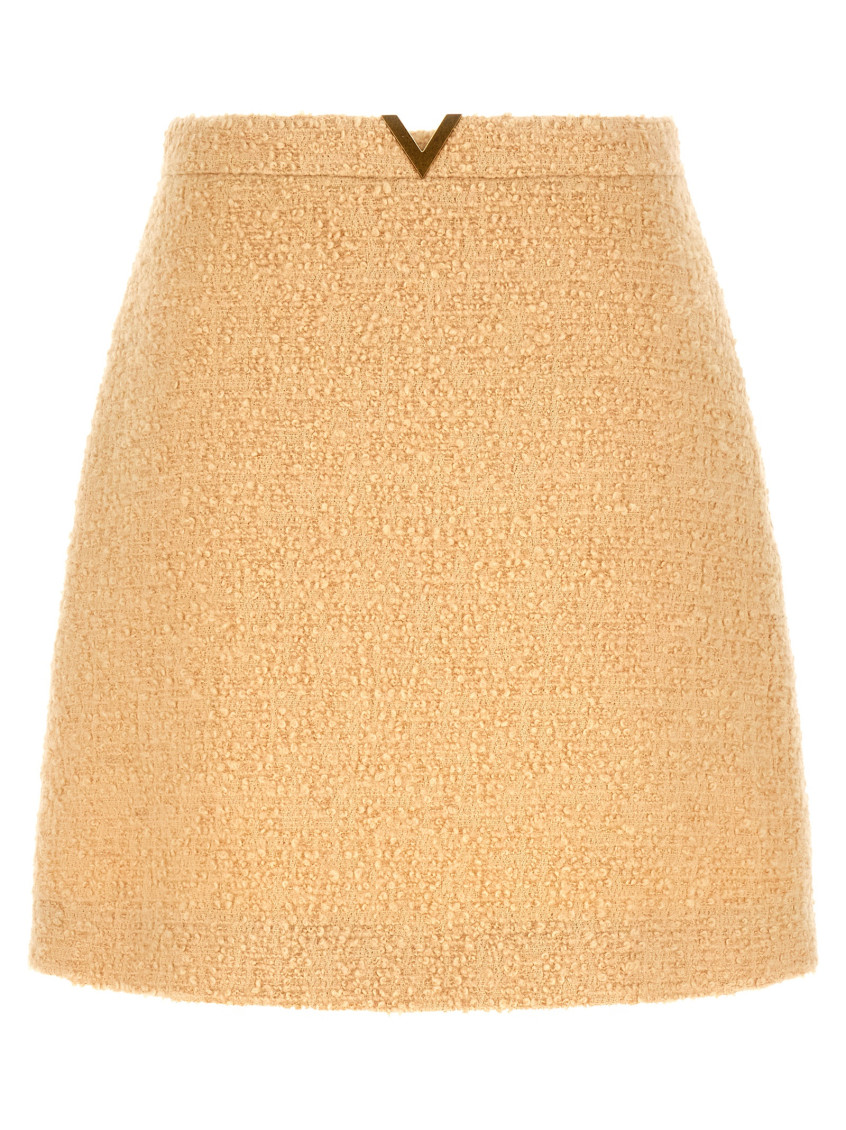Beige V Gold Skirt