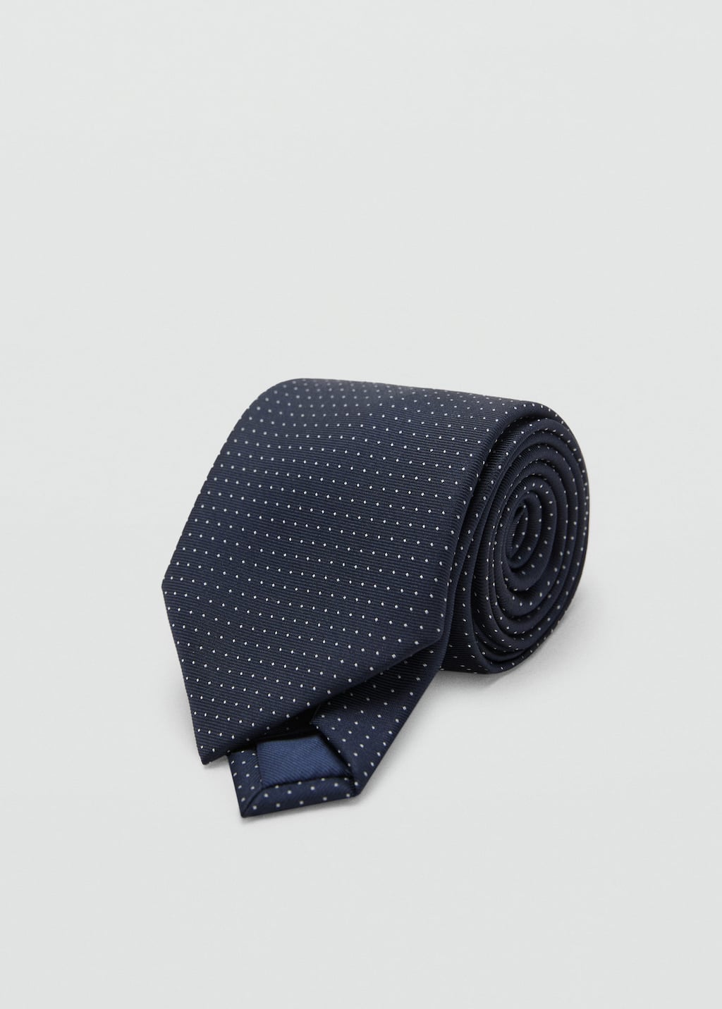 Micro dots design tie navy - Man - One size - 