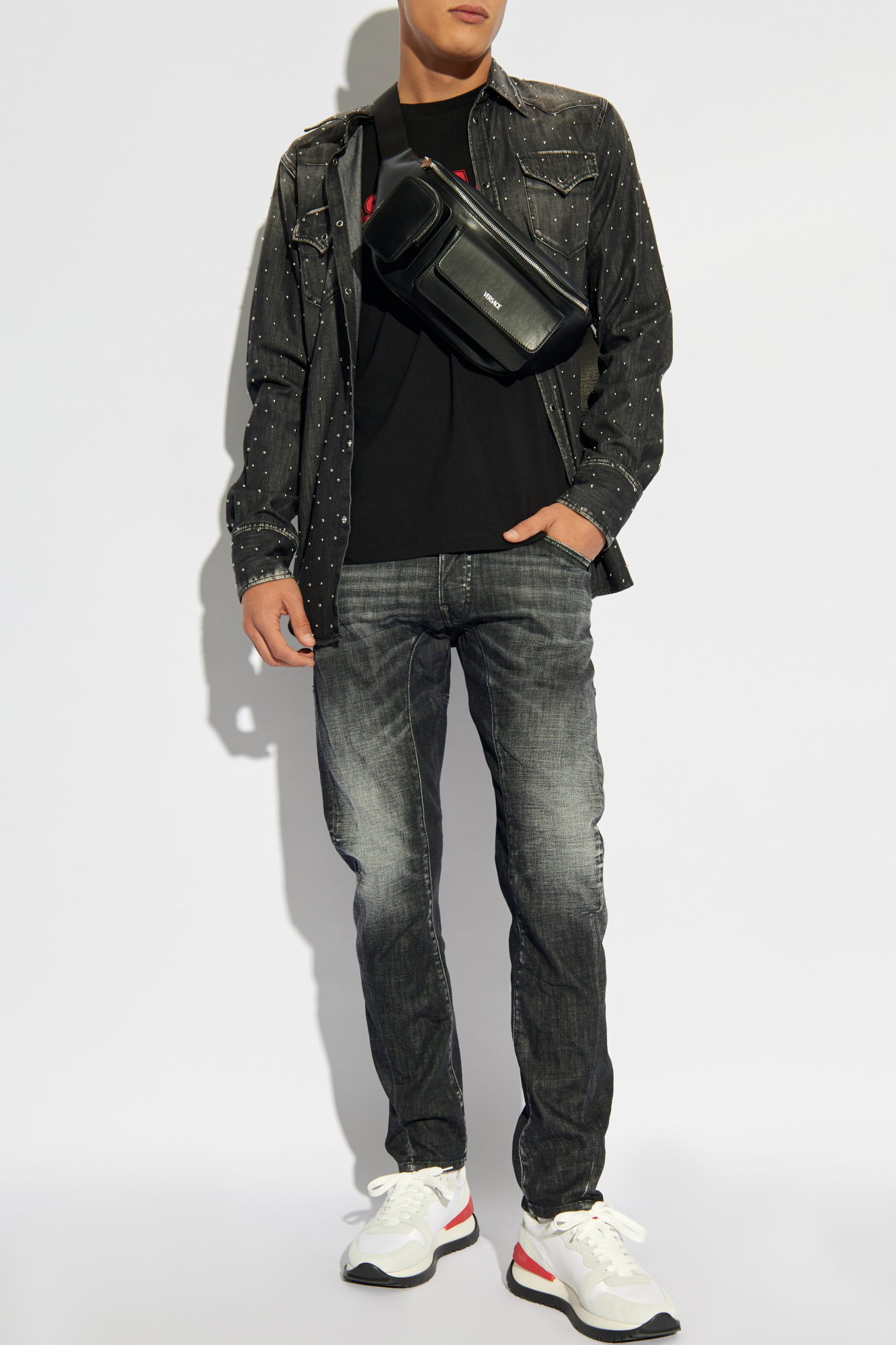 Denim Shirt, Men's, Grey