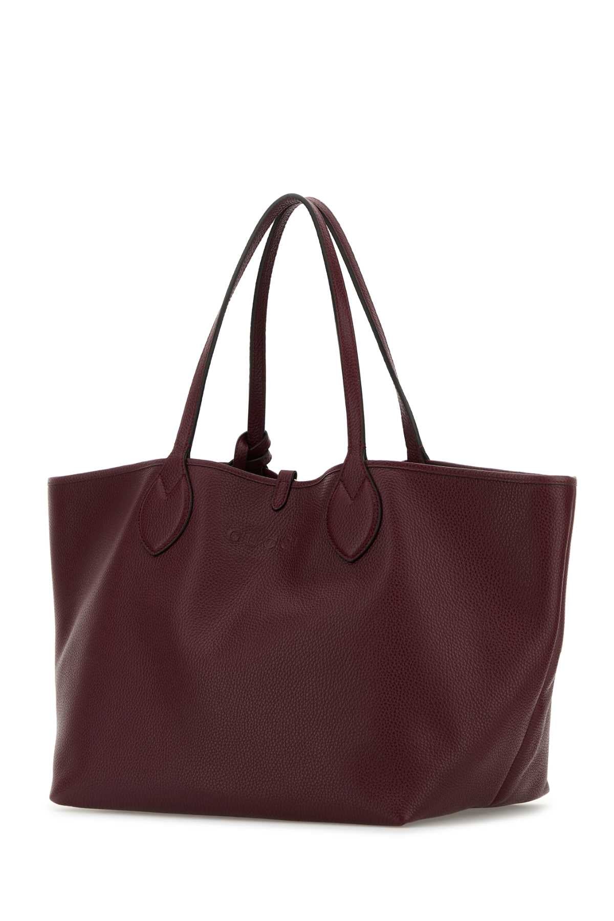 Gucci Burgundy Leather Reversible Shopping Bag