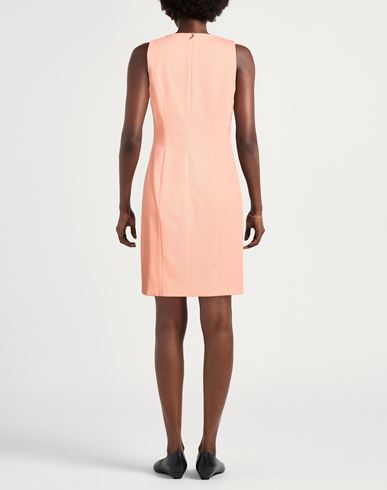 Woman Mini dress Salmon pink Size 8 Polyester, Viscose, Elastane