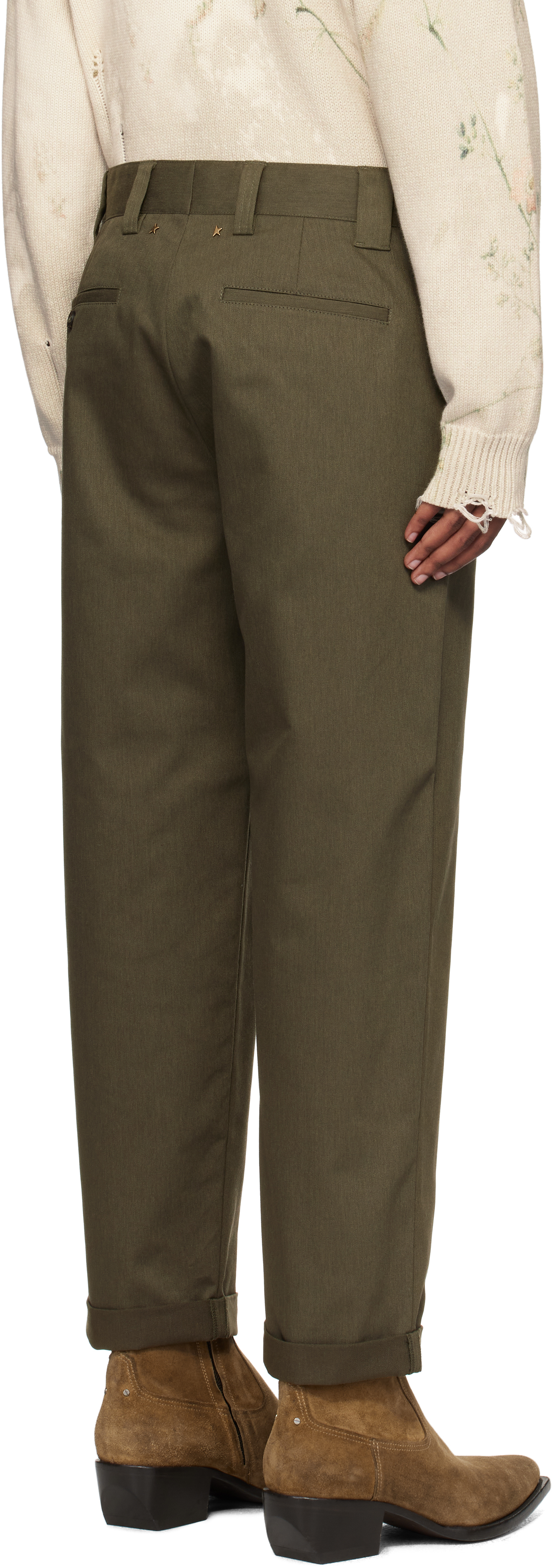 Golden Goose Khaki Golden Collection Trousers