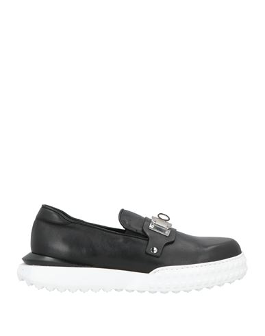 Man Loafers Black Size 10 Calfskin