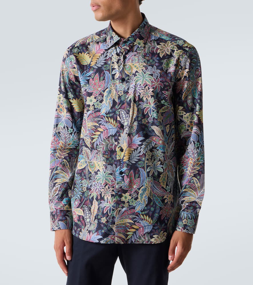 Paisley cotton poplin shirt