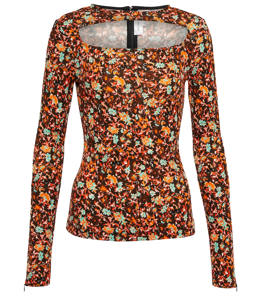 Floral cutout top