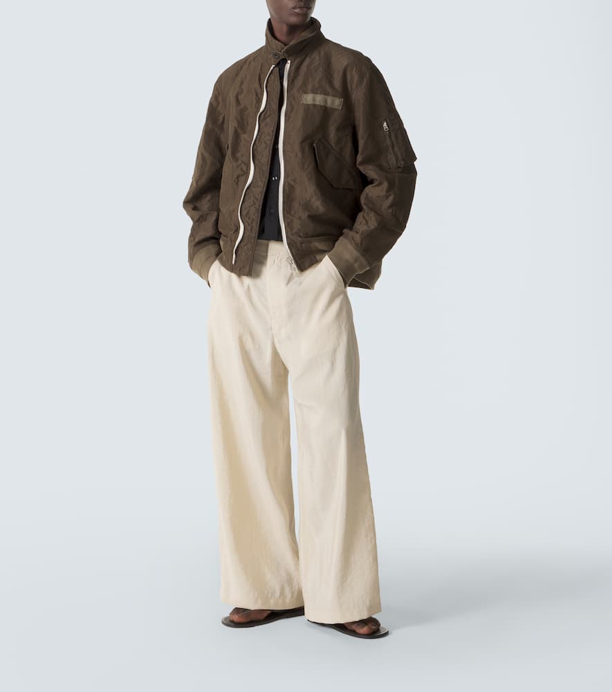 Twill blouson jacket