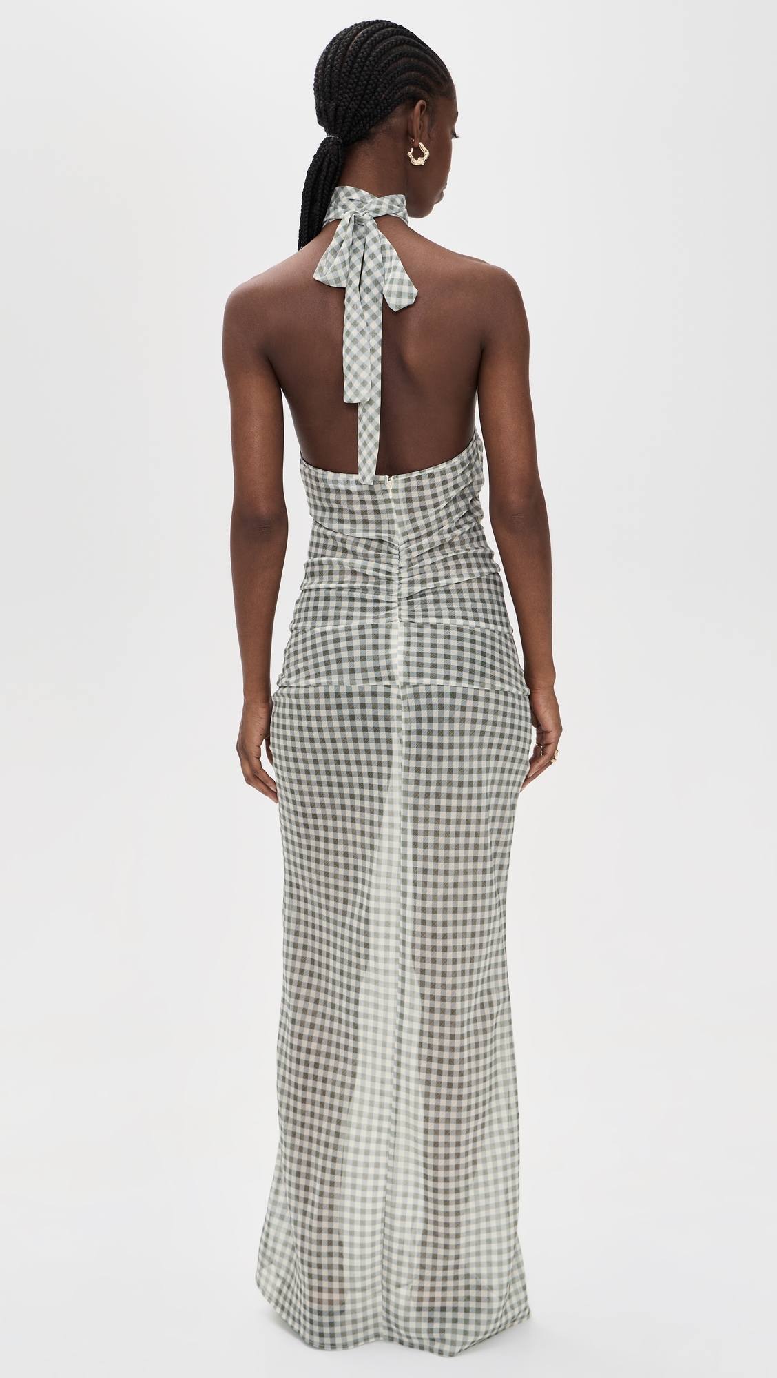 Lux Maxi Dress Sky Check