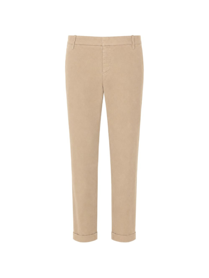 Beige Tailored Chino Pants