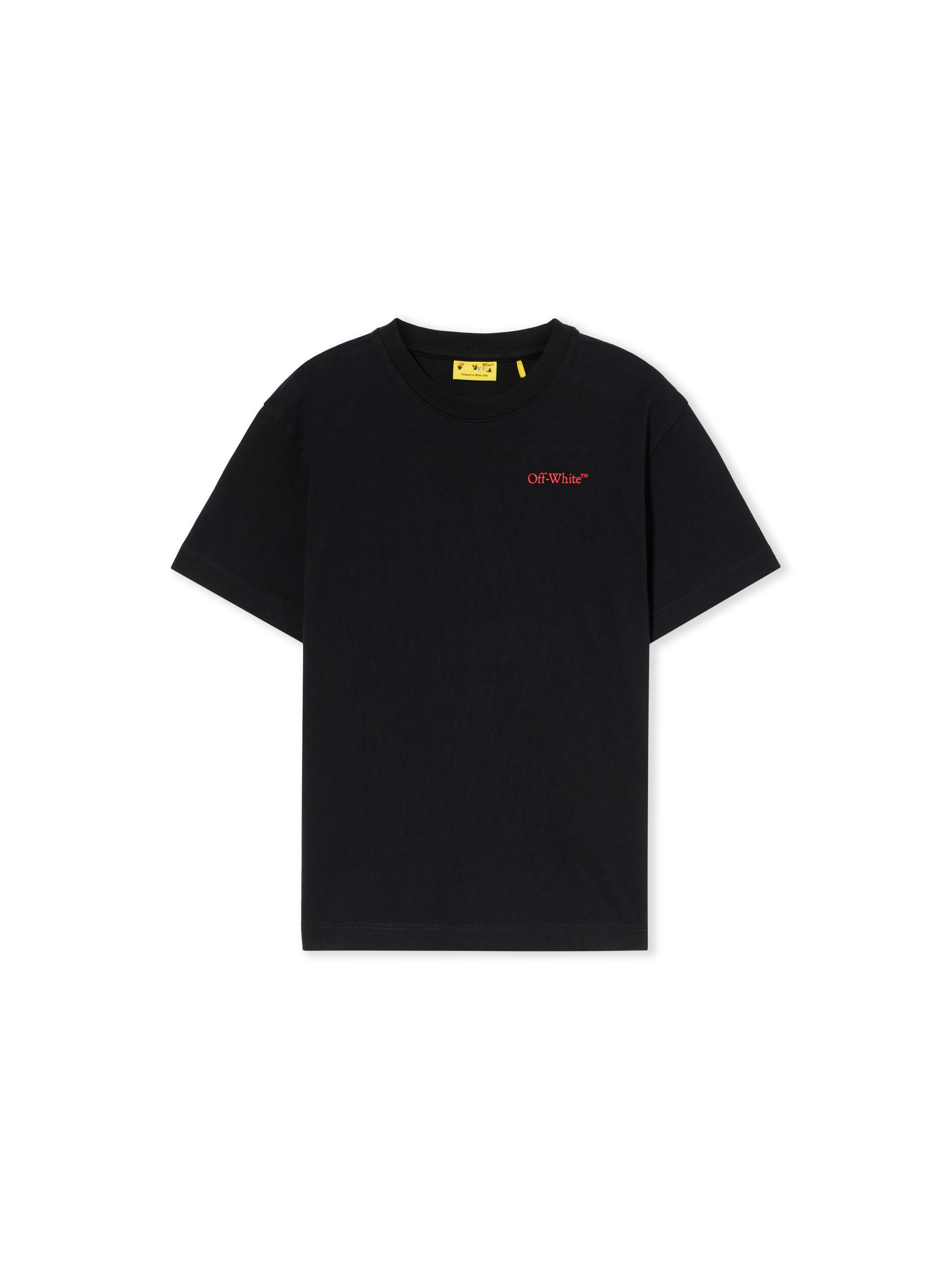 Arrow Outline Flock Logo T-shirt - Kids Boy's Clothing Black