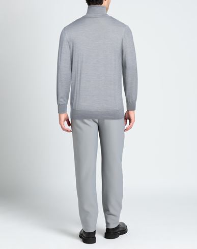 Man Turtleneck Grey Size XL Merino Wool