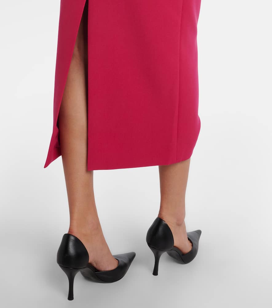 High-rise cady pencil skirt