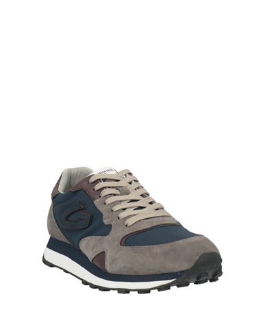 Man Sneakers Navy Size 11 Leather, Textile fibers