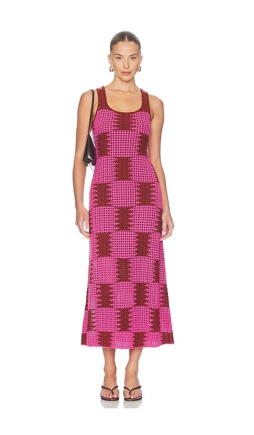 The Wolf Gang Thera Maxi Dress in Pink. S. Also in XS, M
