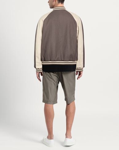Man Jacket Khaki Size L Wool, Polyamide