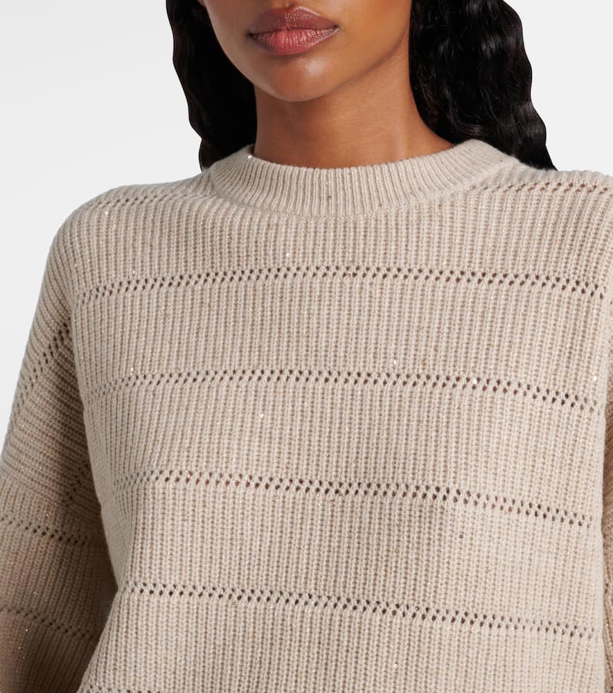 Cashmere and wool-blend sweater