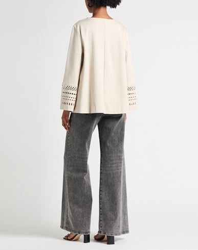 Woman Top Beige Size 6 Viscose, Polyamide, Elastane