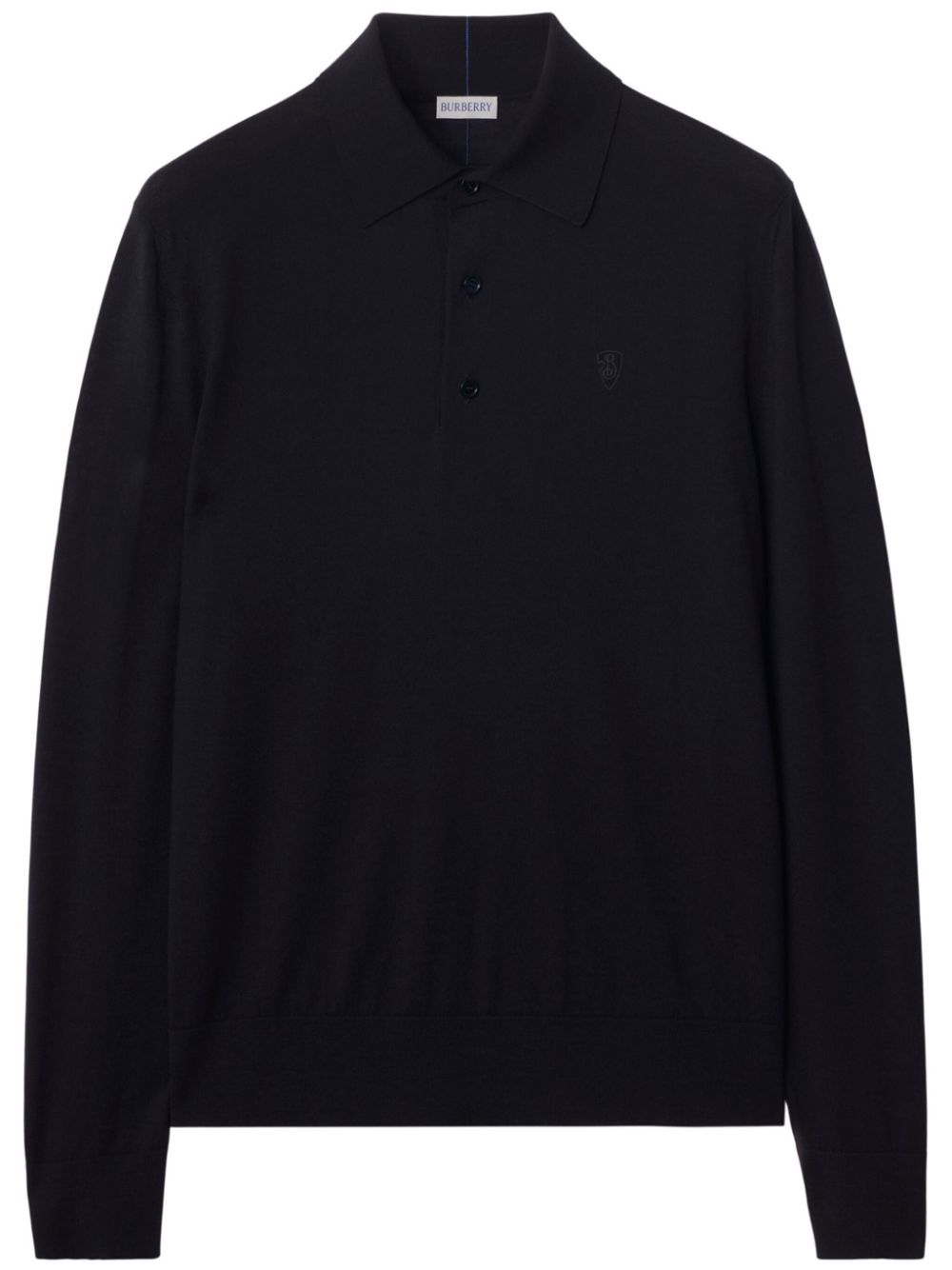 Logo-embroidered polo shirt - Blue