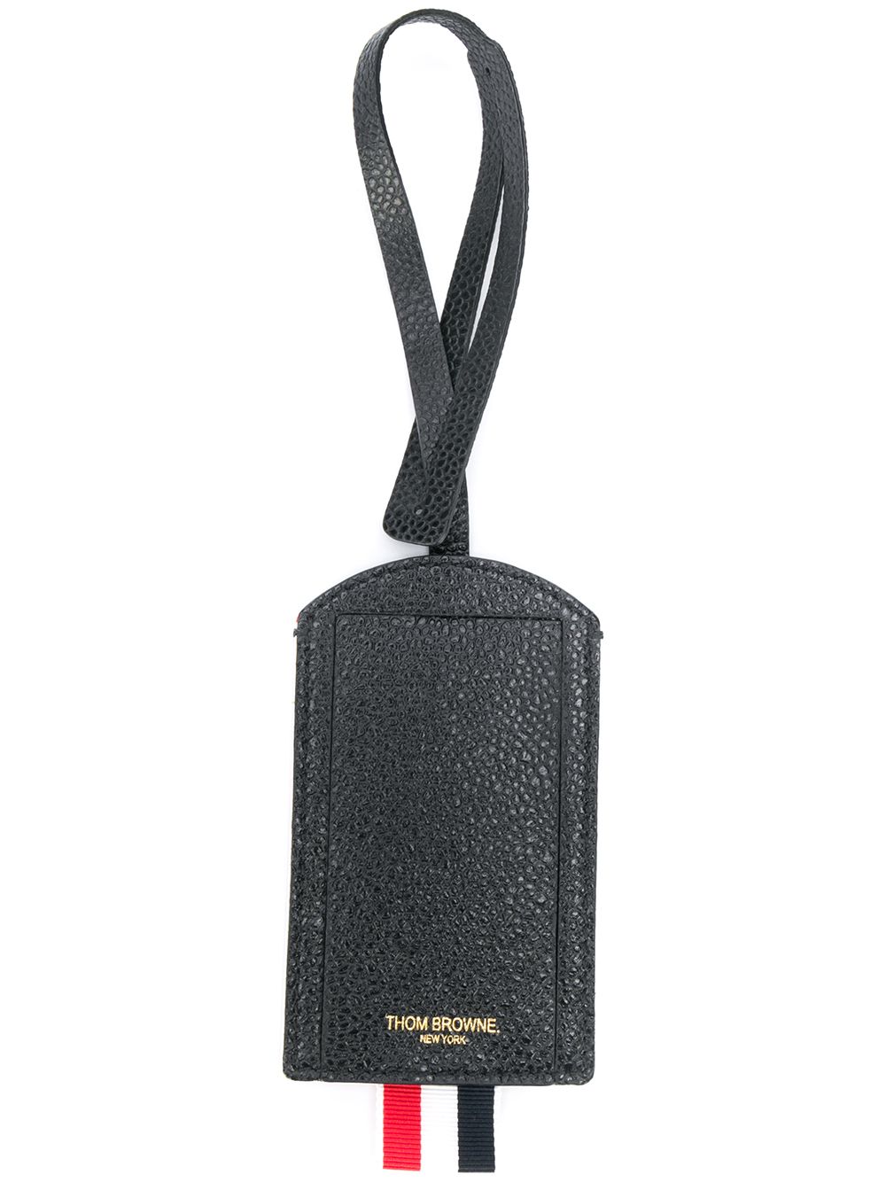 Logo patch luggage tag - Black