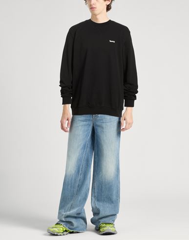 Man Sweatshirt Black Size XL Cotton