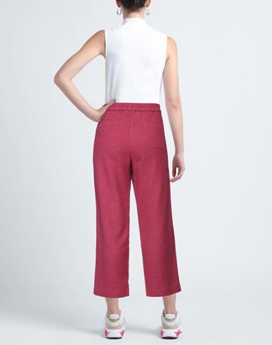 Woman Pants Garnet Size 6 Viscose, Wool, Polyester, Elastane