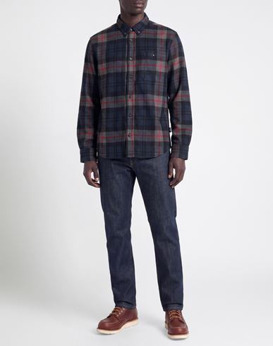 Man Shirt Grey Size L Wool, Polyester, Polyamide