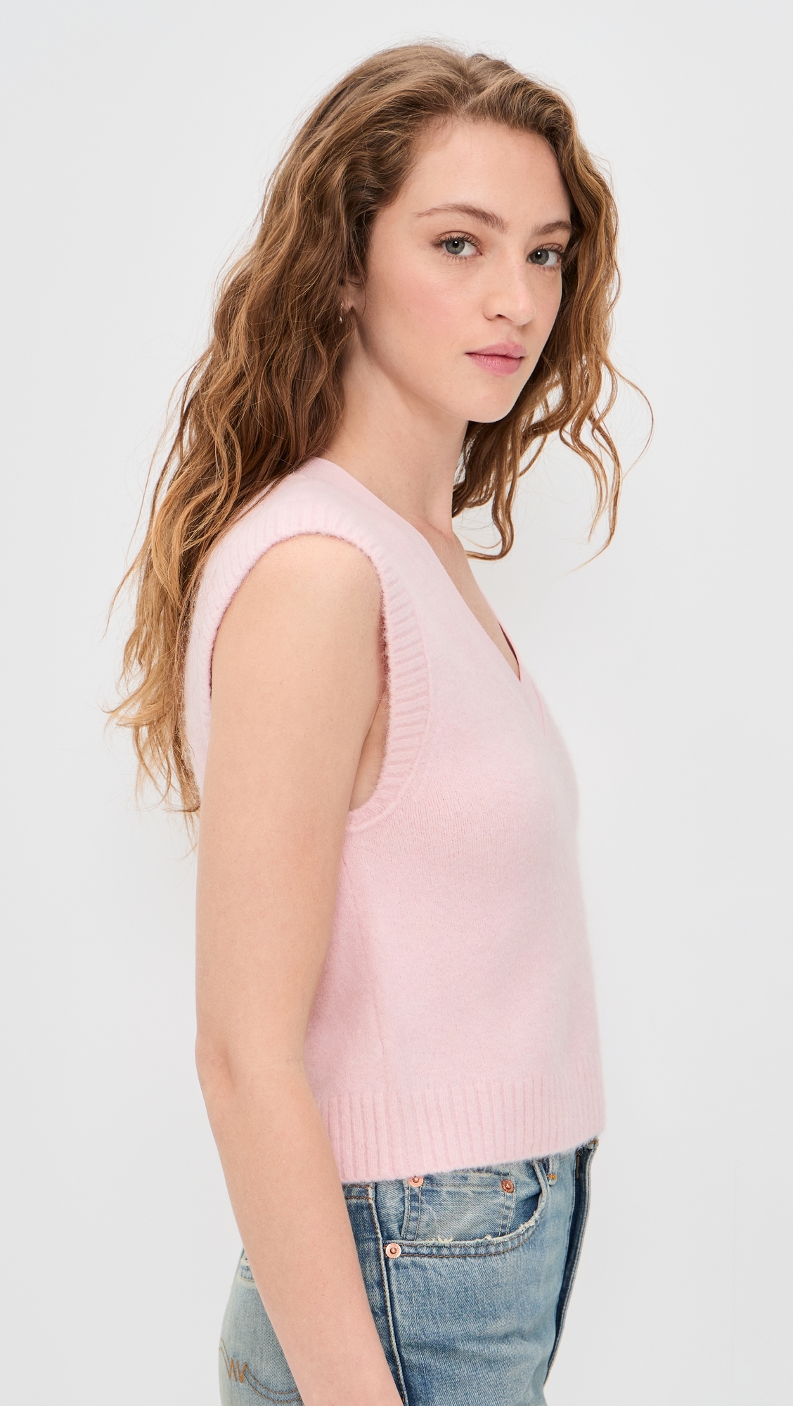 Maxine Sweater Vest Blush