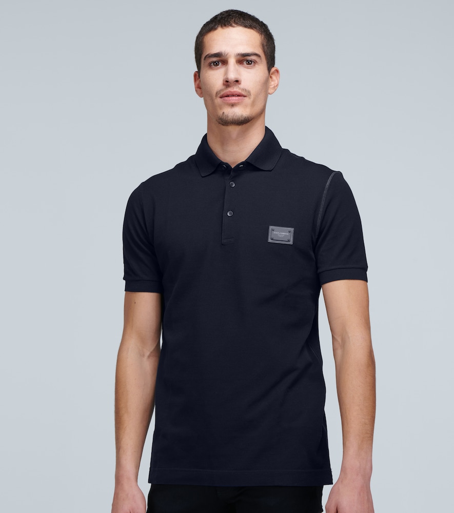 Plaque polo shirt