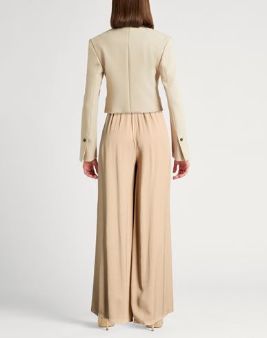 Collezione N_01 Woman Pants Sand Size M Viscose, Linen