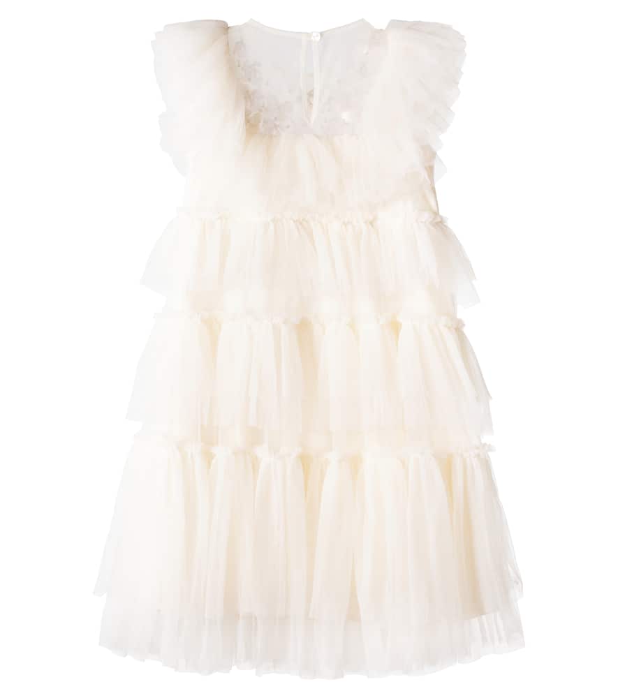 Rana embellished tiered tulle dress