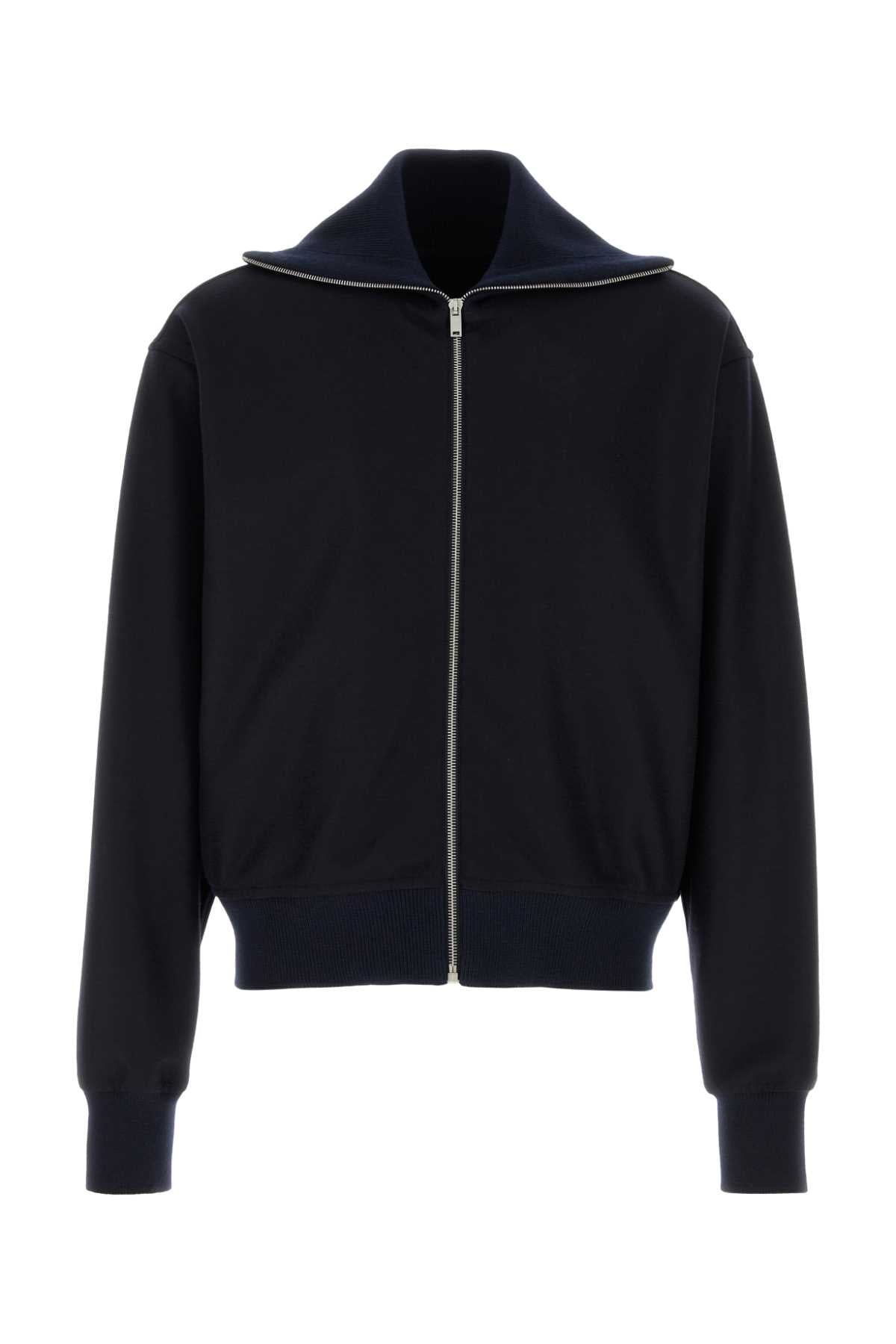 Sweatshirt Cardigan — Navy