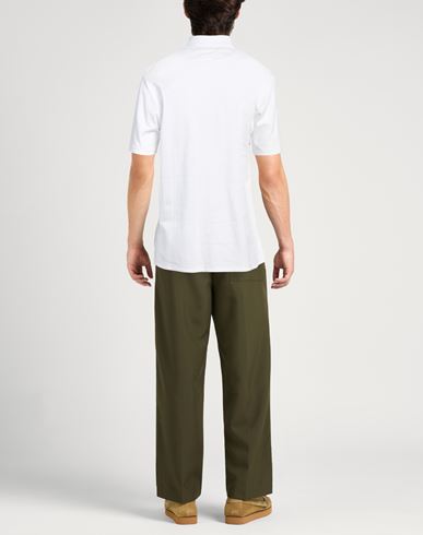 Just Cavalli Man Polo shirt White Size 3XL Cotton, Viscose, Polyamide, Elastane