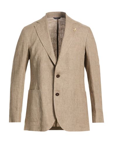 Man Blazer Sand Size 36 Linen