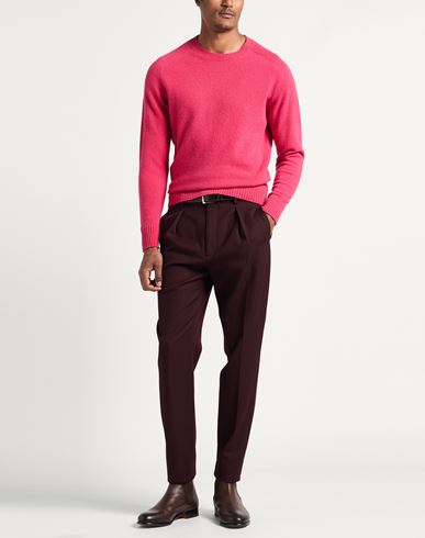 Man Sweater Fuchsia Size 40 Cashmere