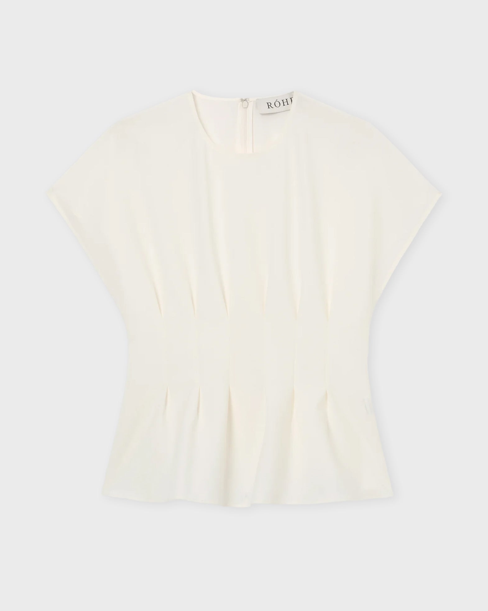 Róhe Top Sculptural Waisted Offwhite