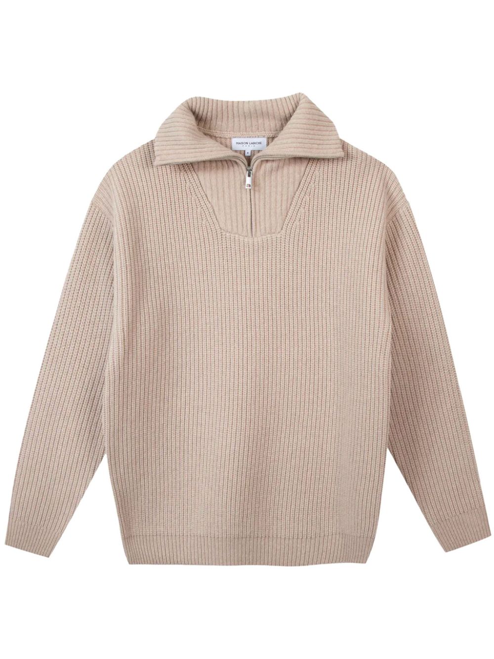 Ribbed wool jumper - Neutrals