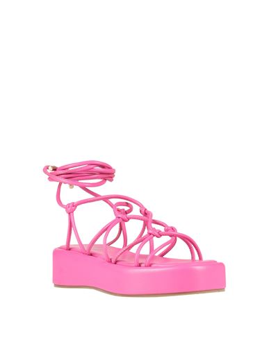Ovyé Woman Thong sandal Fuchsia Size 10 Textile fibers